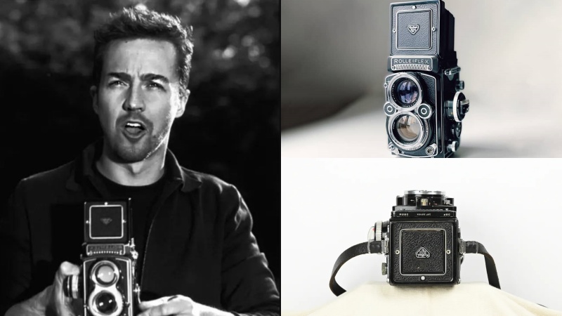 Edward Harrison Norton and Rolleiflex