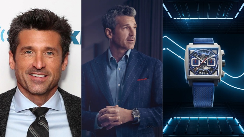 Patrick Dempsey - Hollowed-out watch from Tag Heuer Monaco